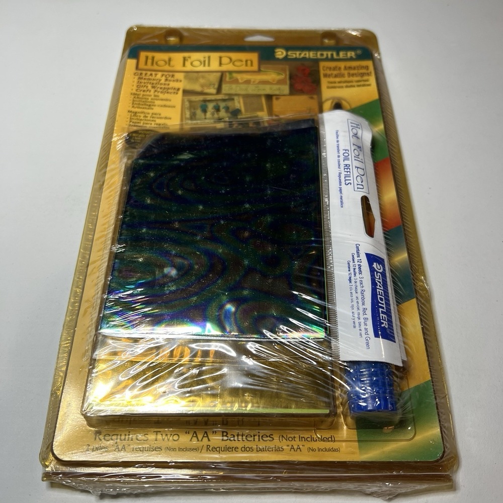 Staedtler New Hot Foil Pen Metallic Gold‎ Silver Foil Acid Free 292 CS Crafts